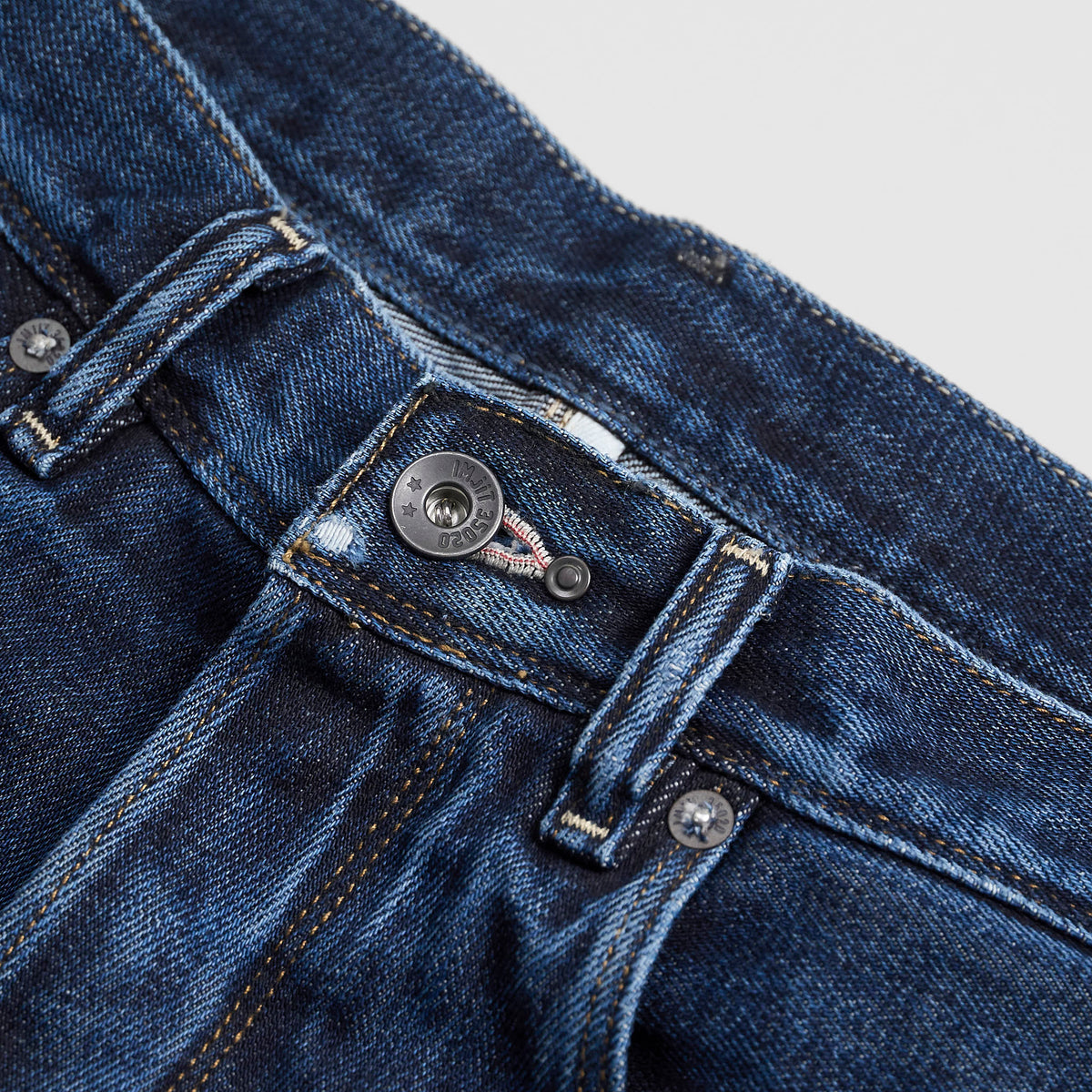 IMjiT x DeeCee style 15oz. Regular Tapered Selvage Denim Jeans Stone Washed