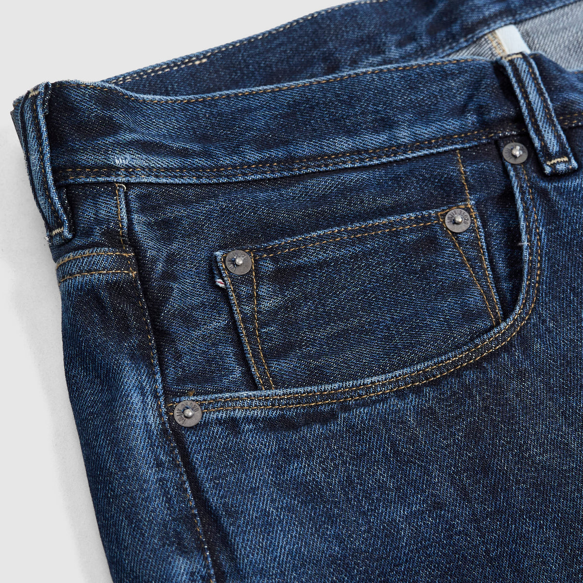 IMjiT x DeeCee style 15oz. Regular Tapered Selvage Denim Jeans Stone Washed