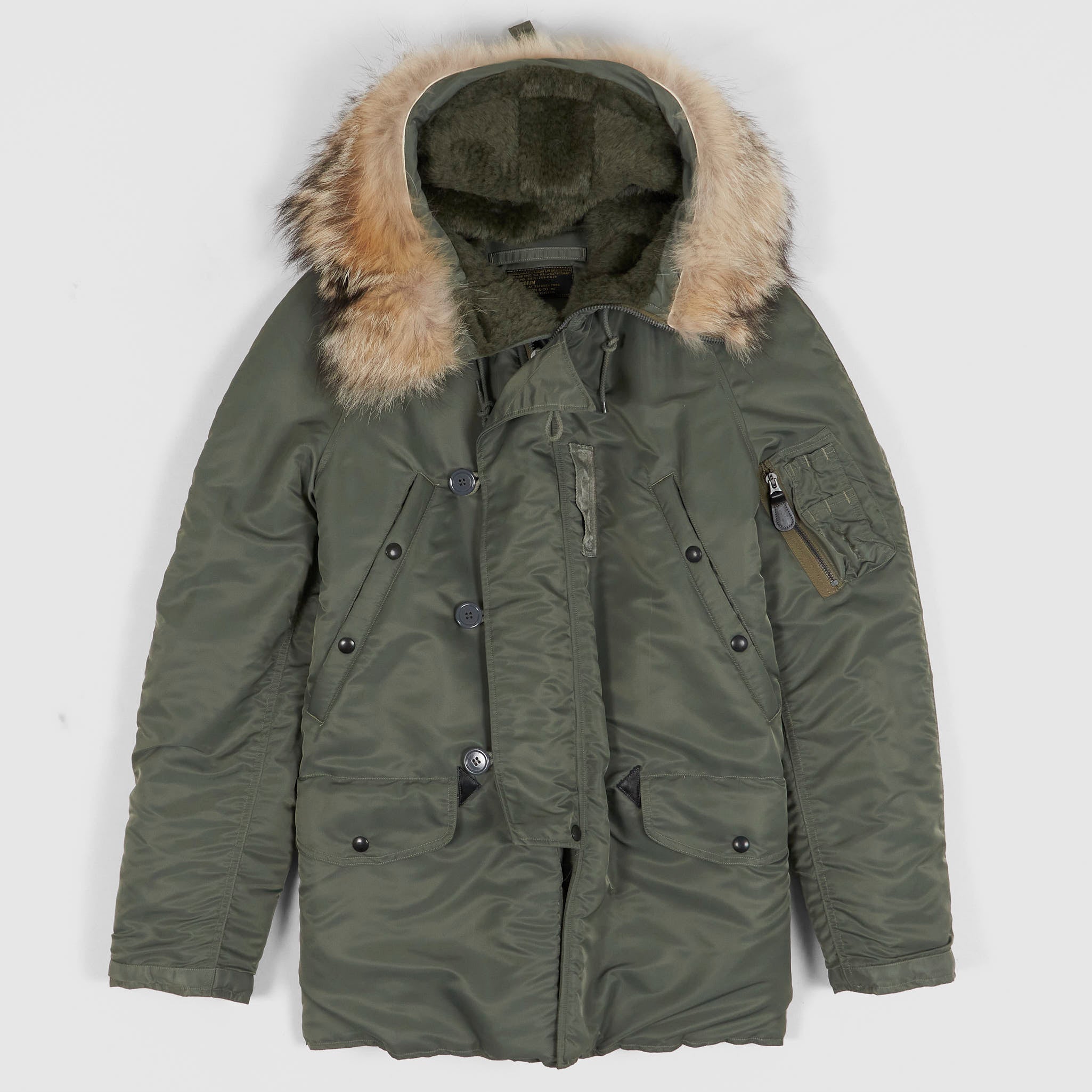 Buzz Rickson's N-3B Cold Weather Flight Combat Parka - DeeCee style