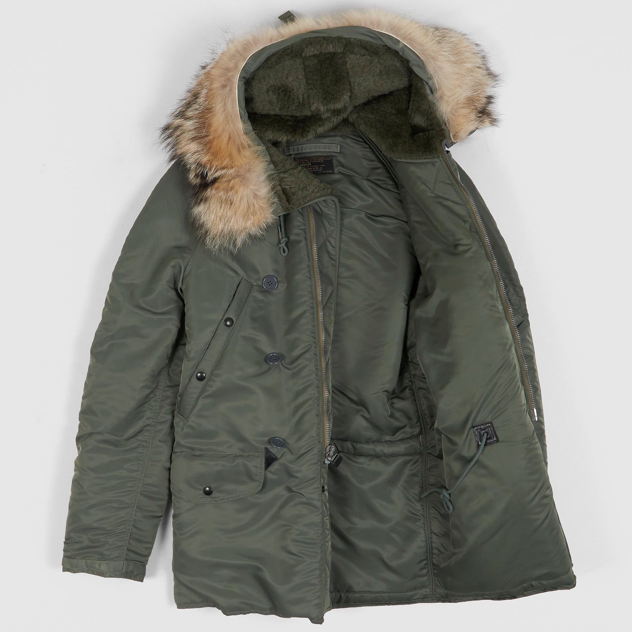 Buzz Rickson's N-3B Cold Weather Flight Combat Parka - DeeCee style