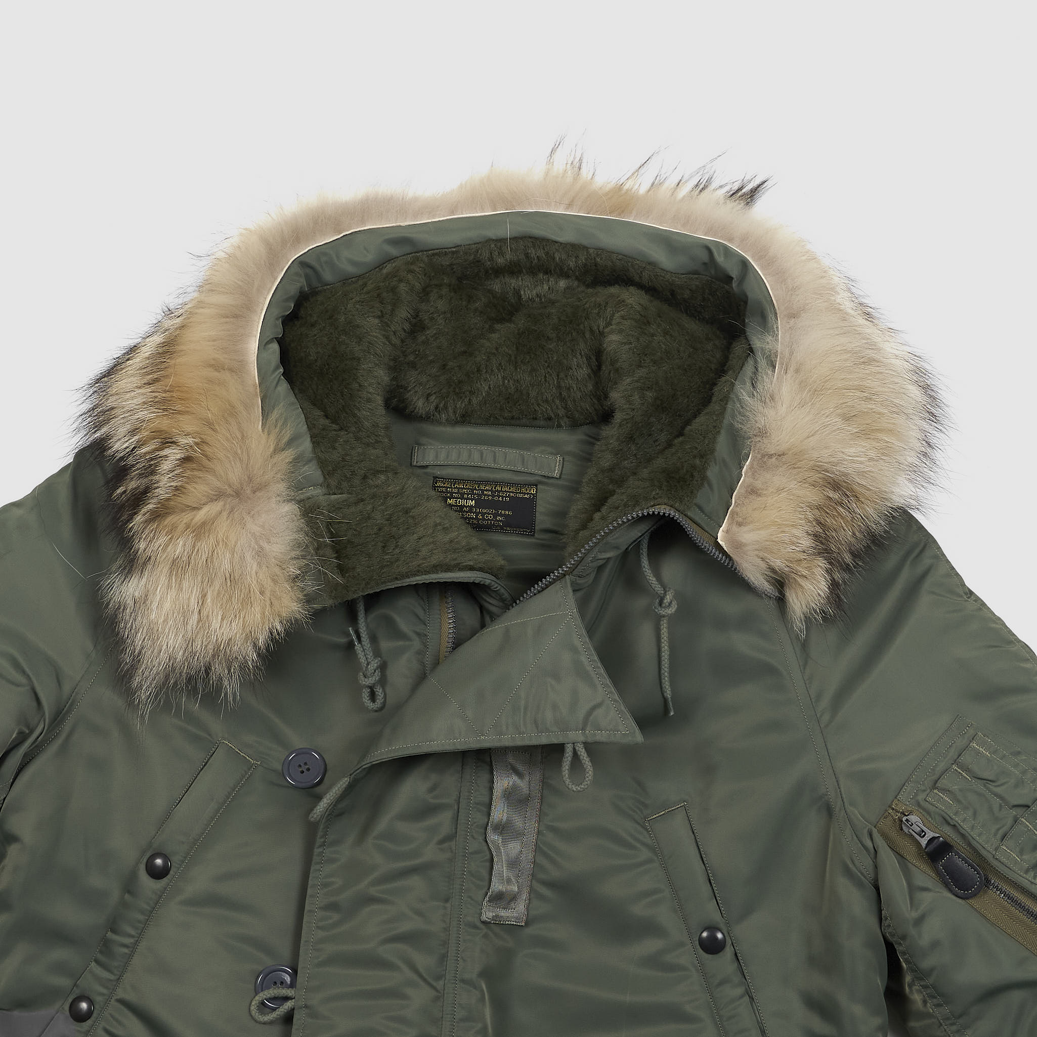 Buzz Rickson's N-3B Cold Weather Flight Combat Parka - DeeCee style
