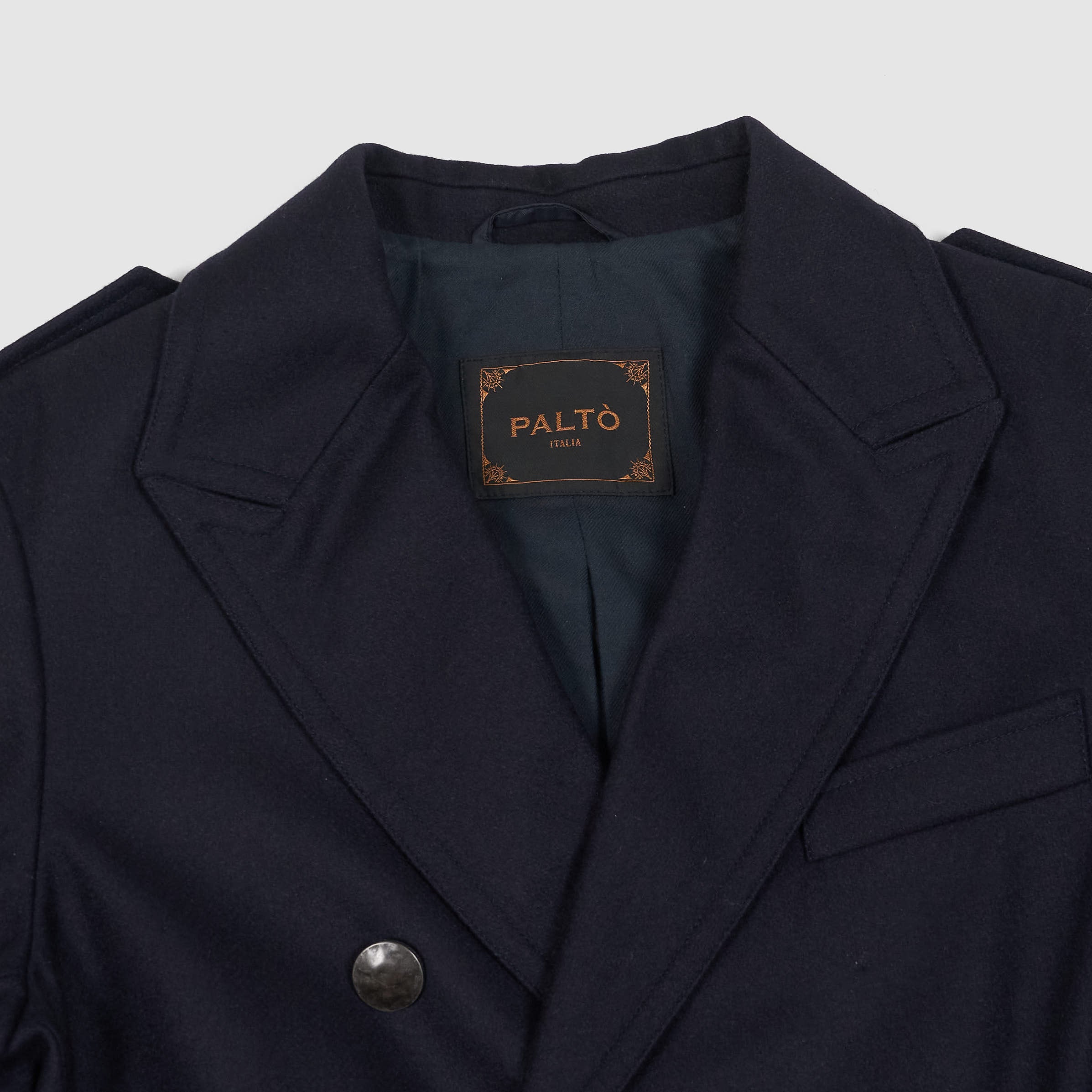 Ralph lauren wool hot sale blend officer's coat