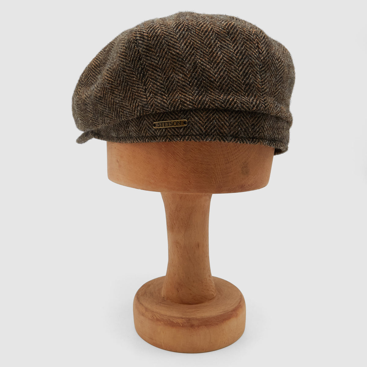 Stetson Herringbone Wool News Boy Hat