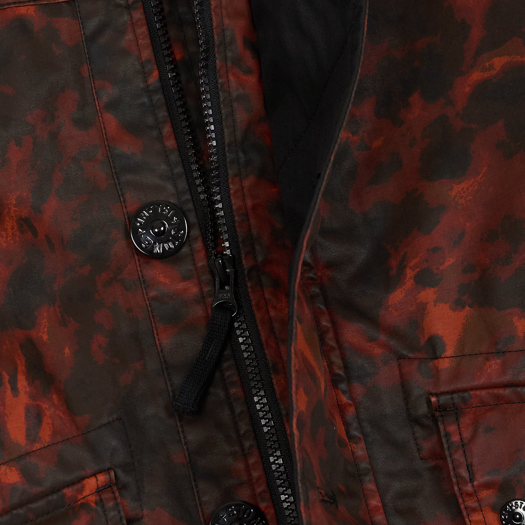 Stone Island Raso Gommato Red Camo Tortoise Jacket DeeCee style