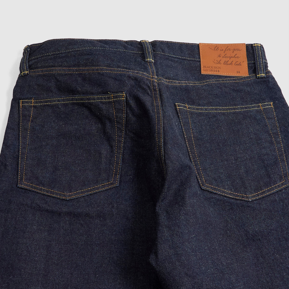 Black Sign Authentic 14oz Selvage Denim Jeans
