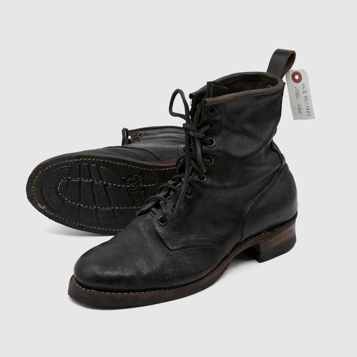 Irregular Vintage Military Boots