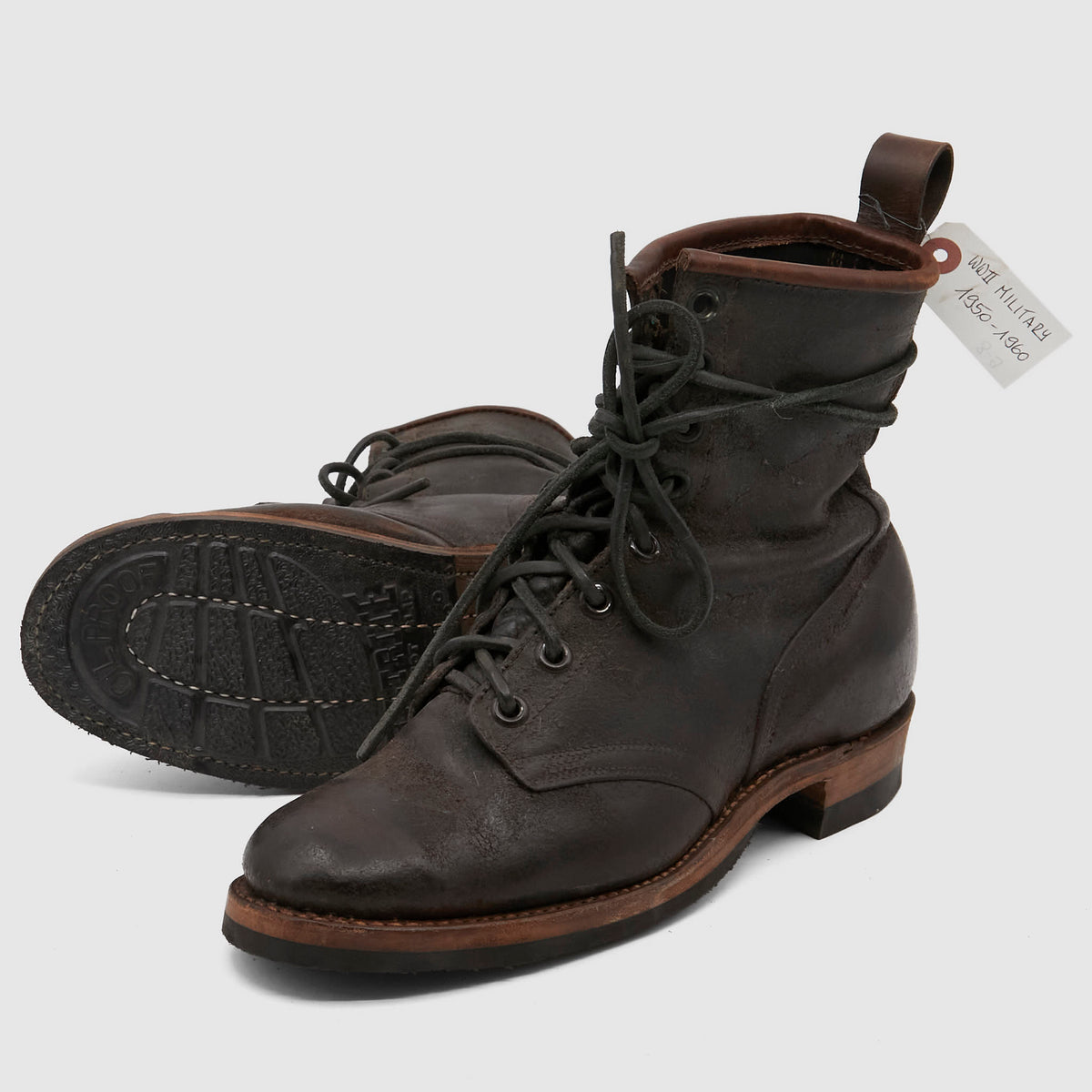 Irregular Vintage Military Boots