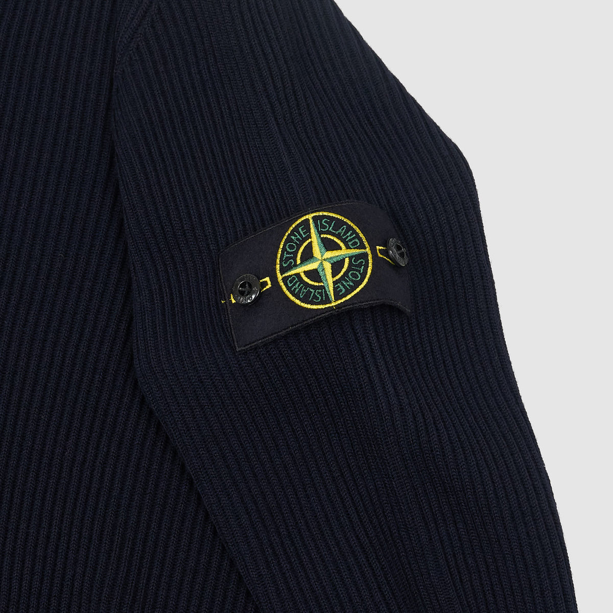 Stone Island Basic Rib Knit Crew Neck Pullover