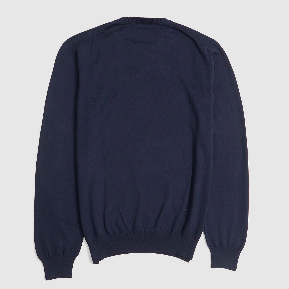Gran Sasso  Crew Neck Knitted Cotton Pullover