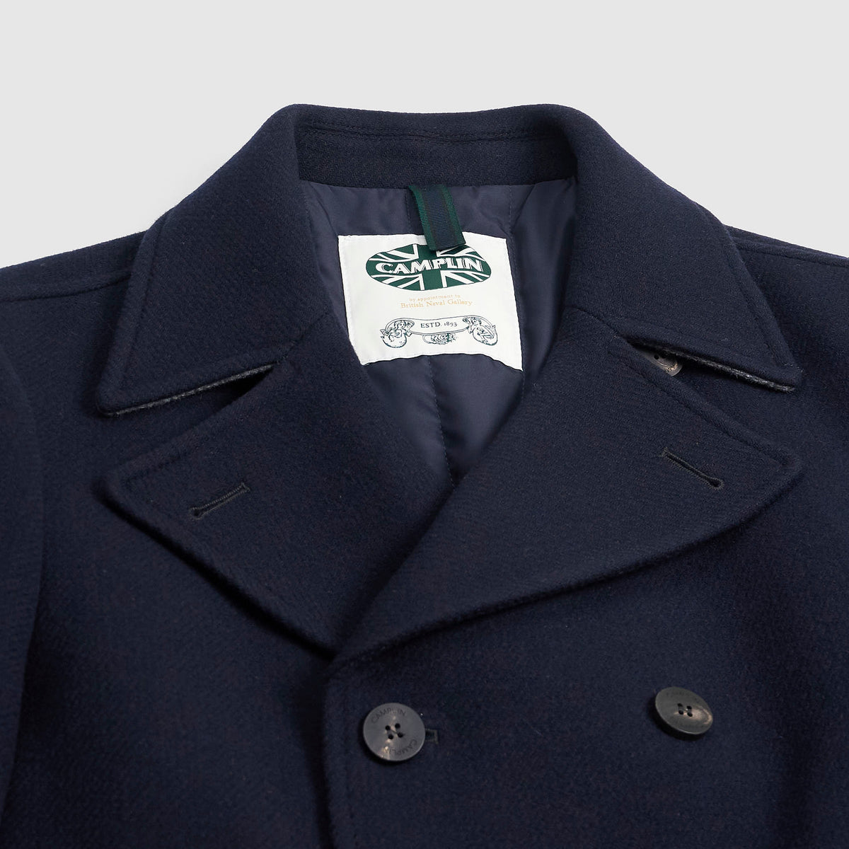 Camplin Rain Wool Navy P-Coat