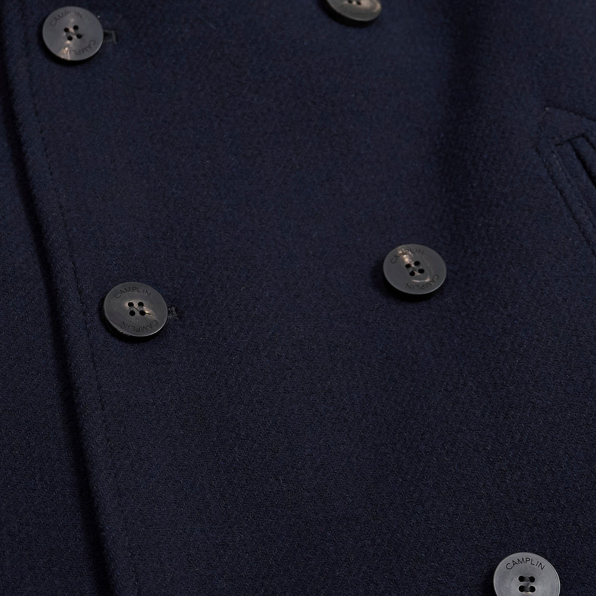 Camplin Rain Wool Navy P-Coat