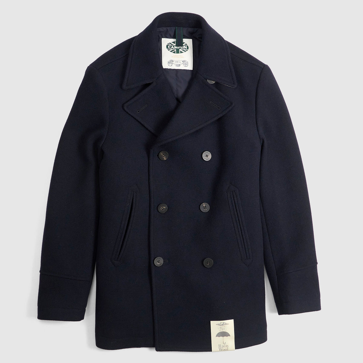 Camplin Rain Wool Navy P-Coat
