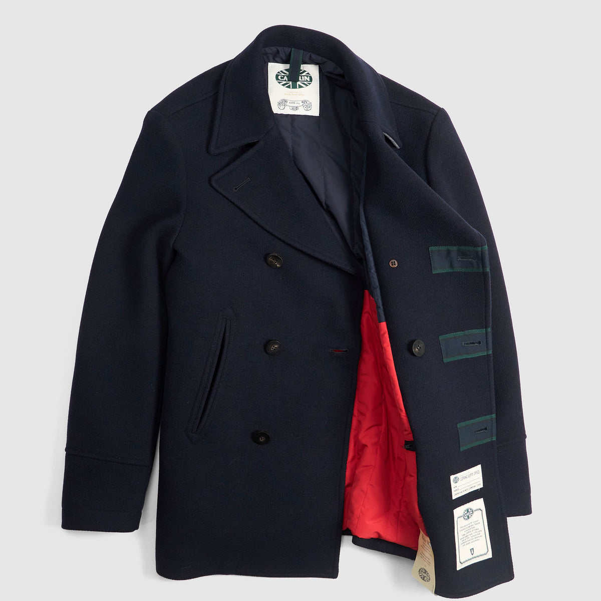 Camplin Rain Wool Navy P-Coat