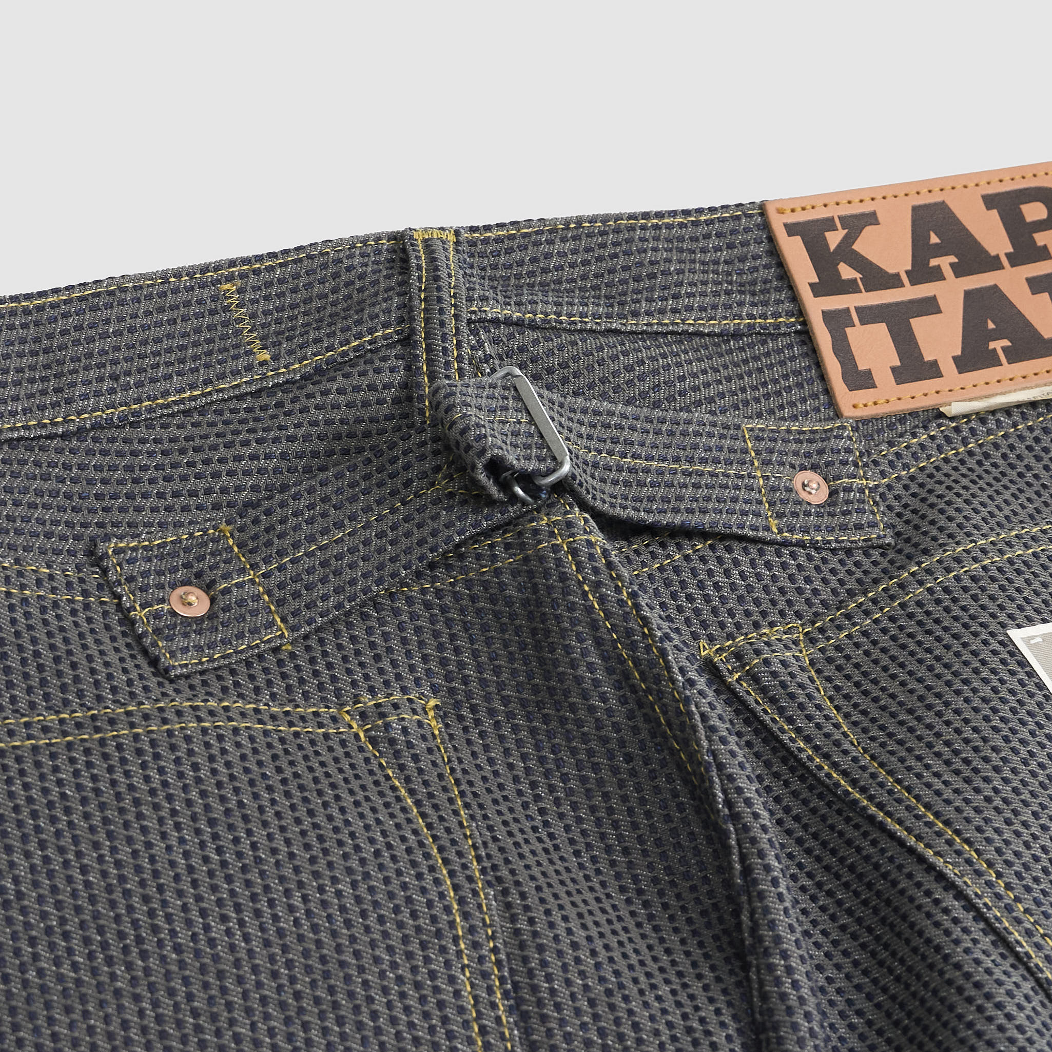 希少 KAPITAL Orange Denim Pants Buckleback Kapital 5 Pocket Monkey Cisco Century Denim Buckleback - DeeCee style