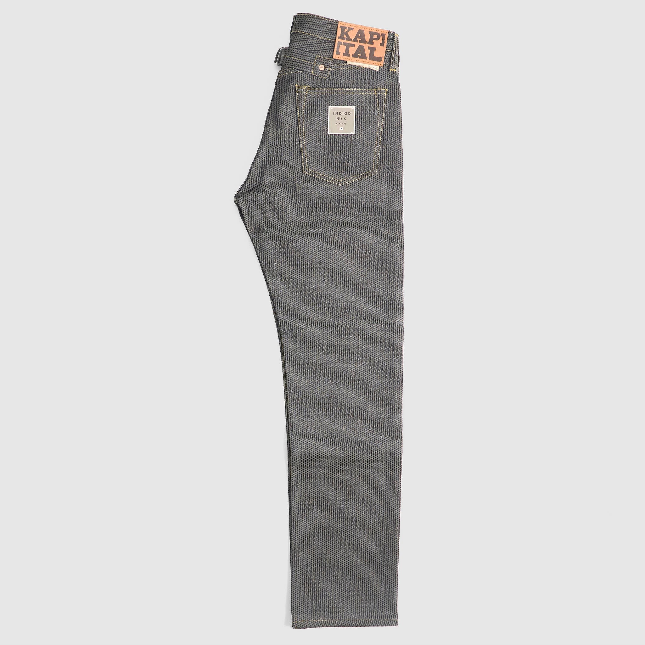 希少 KAPITAL Orange Denim Pants Buckleback Kapital 5 Pocket Monkey Cisco Century Denim Buckleback - DeeCee style