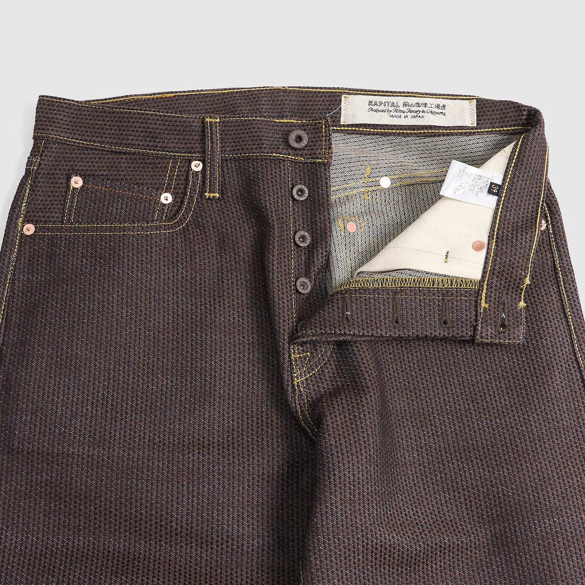 Kapital Century Denim Five Pocket with Cinch Back No. 5+S