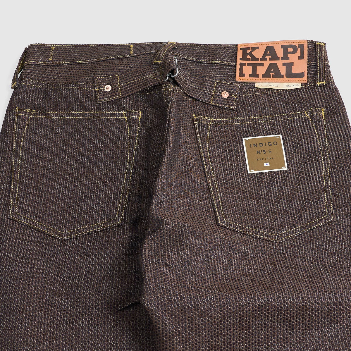 Kapital Century Denim Five Pocket with Cinch Back No. 5+S