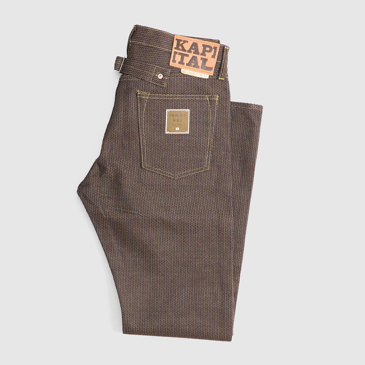 Kapital Century Denim Five Pocket with Cinch Back No. 5+S