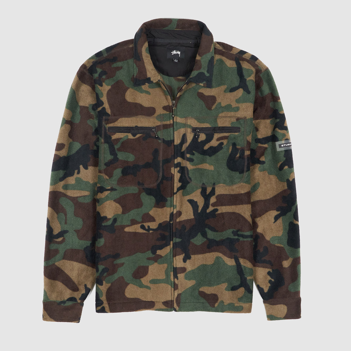 Stüssy Camouflage Zip Up Fleece