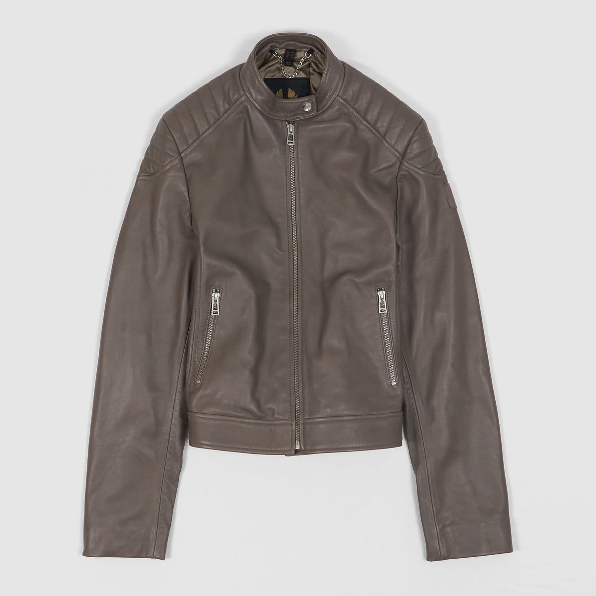 Belstaff Ladies Mollison Cafe Racer Leather Jacket