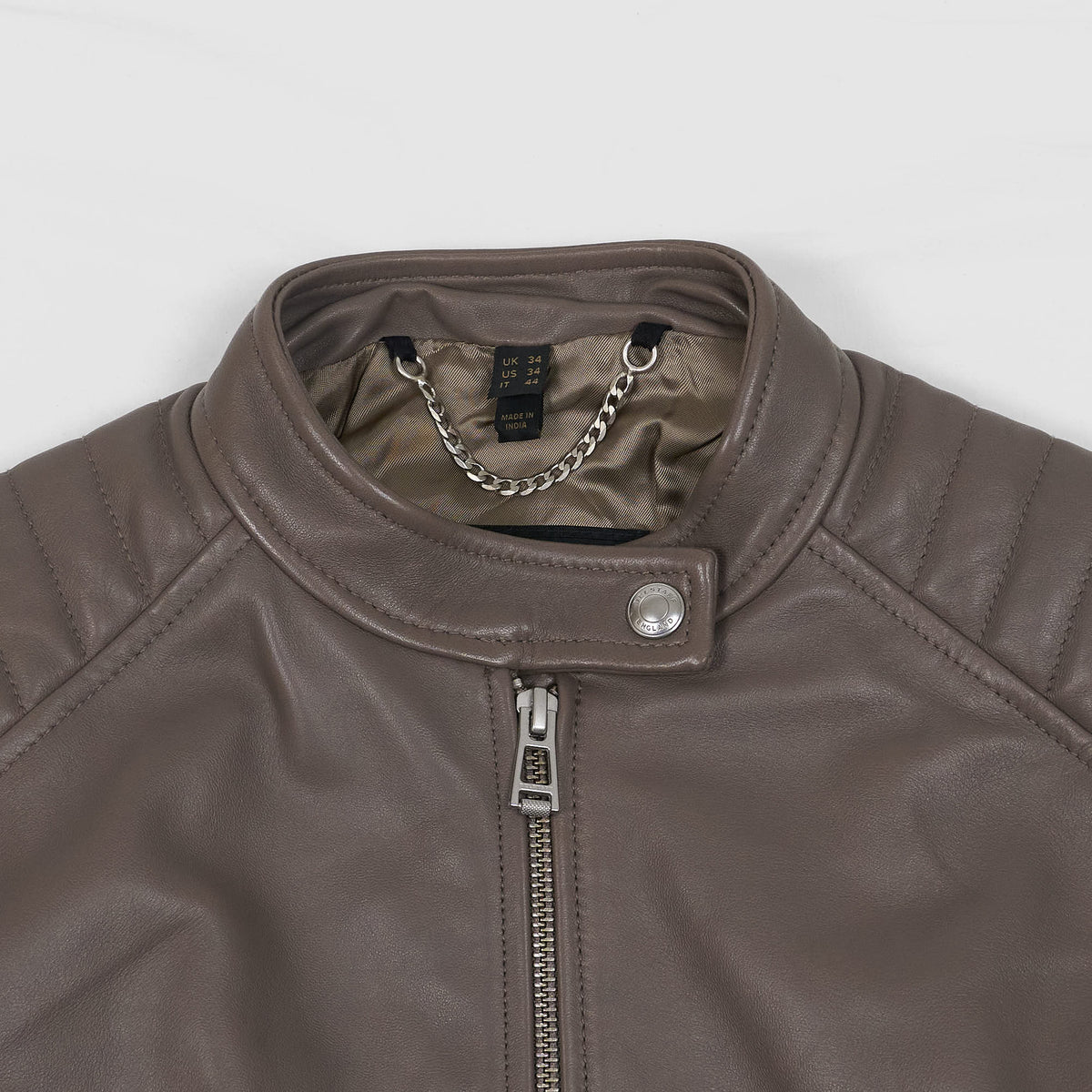 Belstaff Ladies Mollison Cafe Racer Leather Jacket