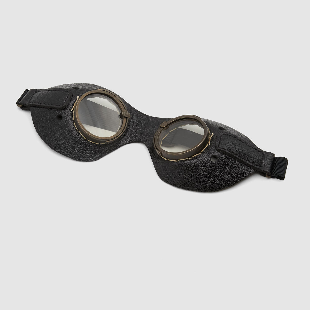 Black Sign Round Goggles