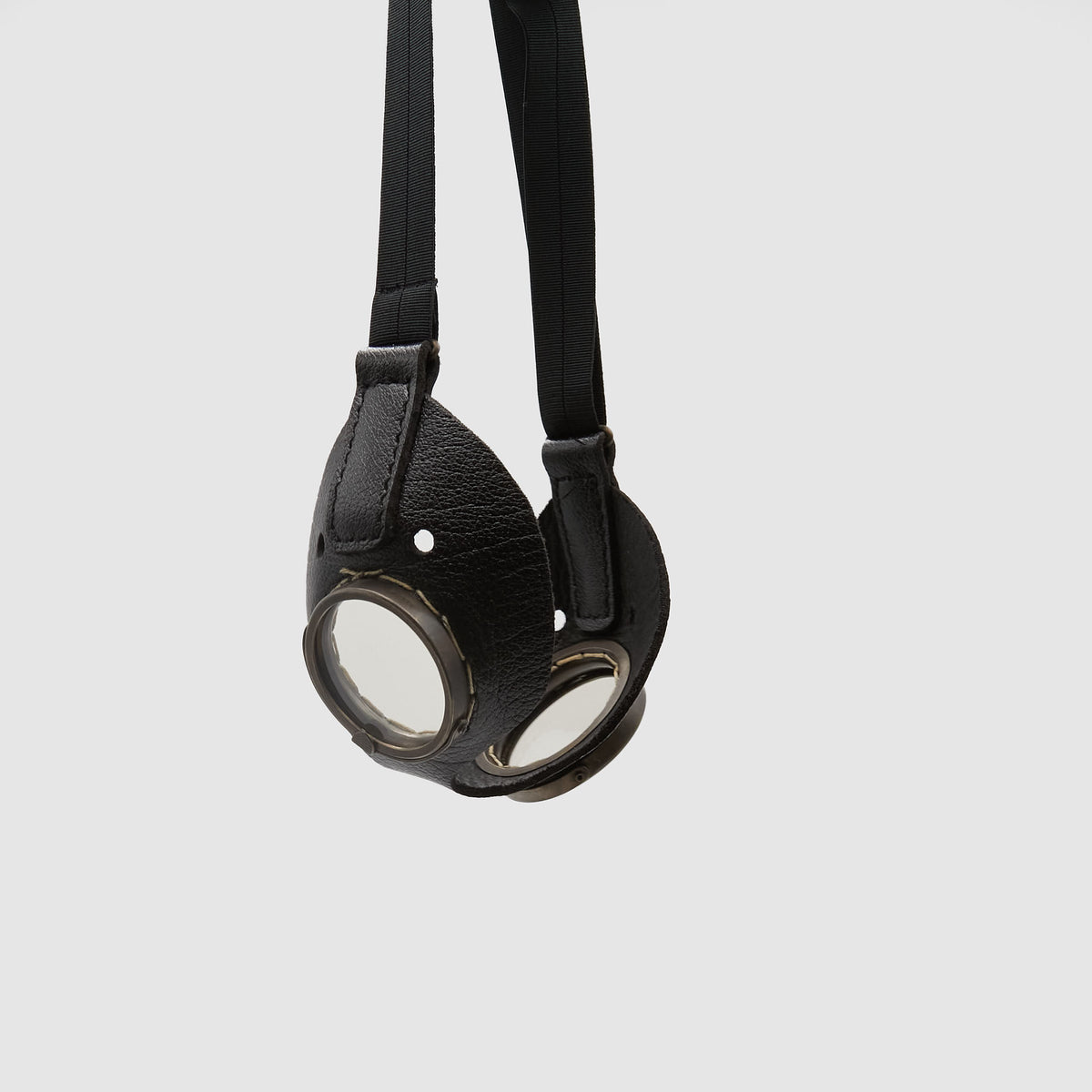 Black Sign Round Goggles