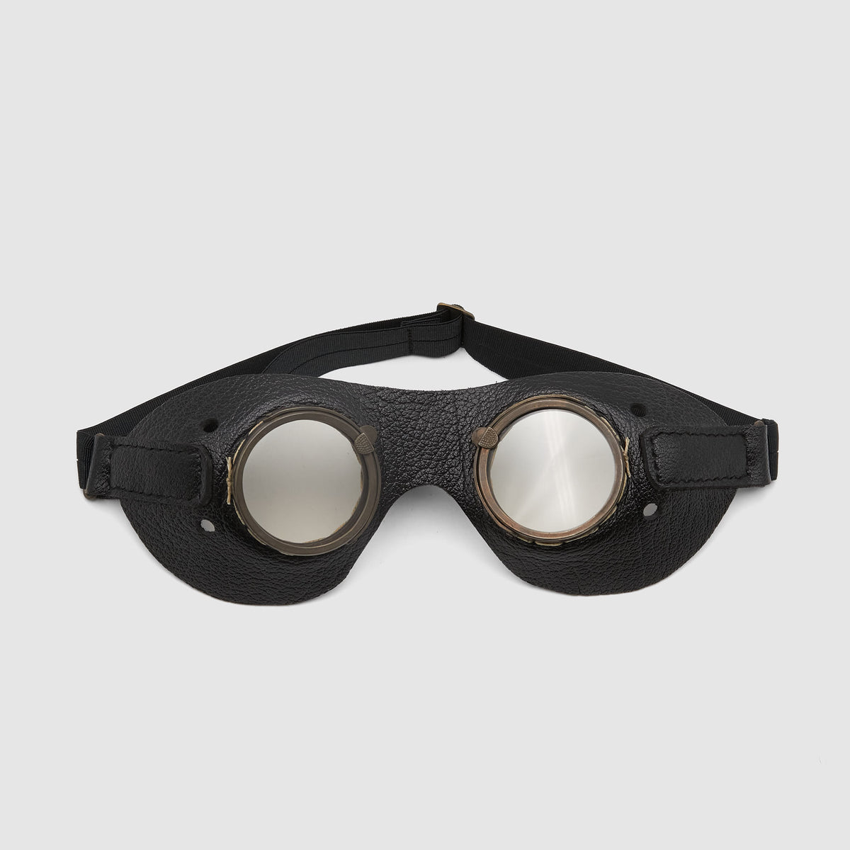 Black Sign Round Goggles