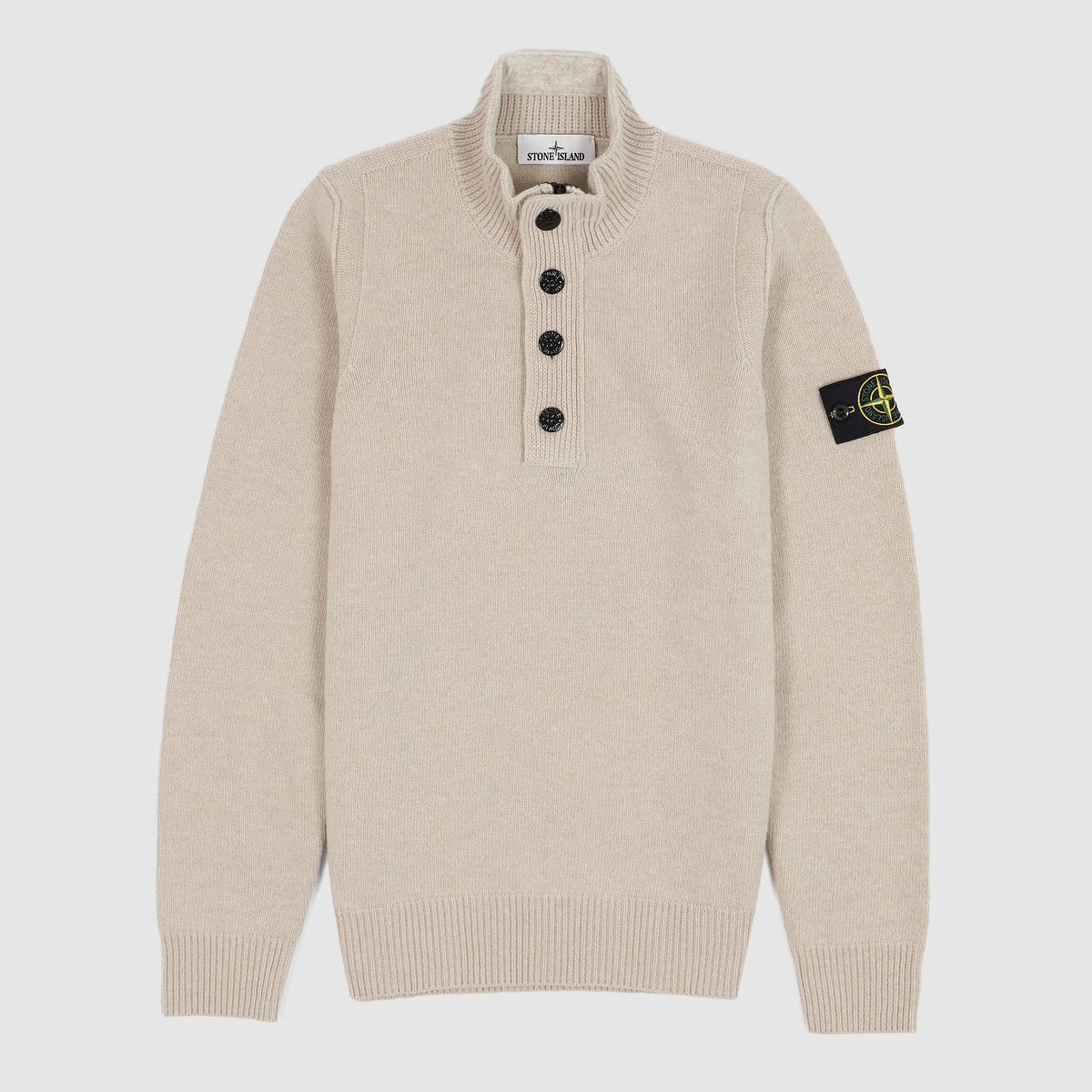 Stone Island Buttoned Half Zip Pullover