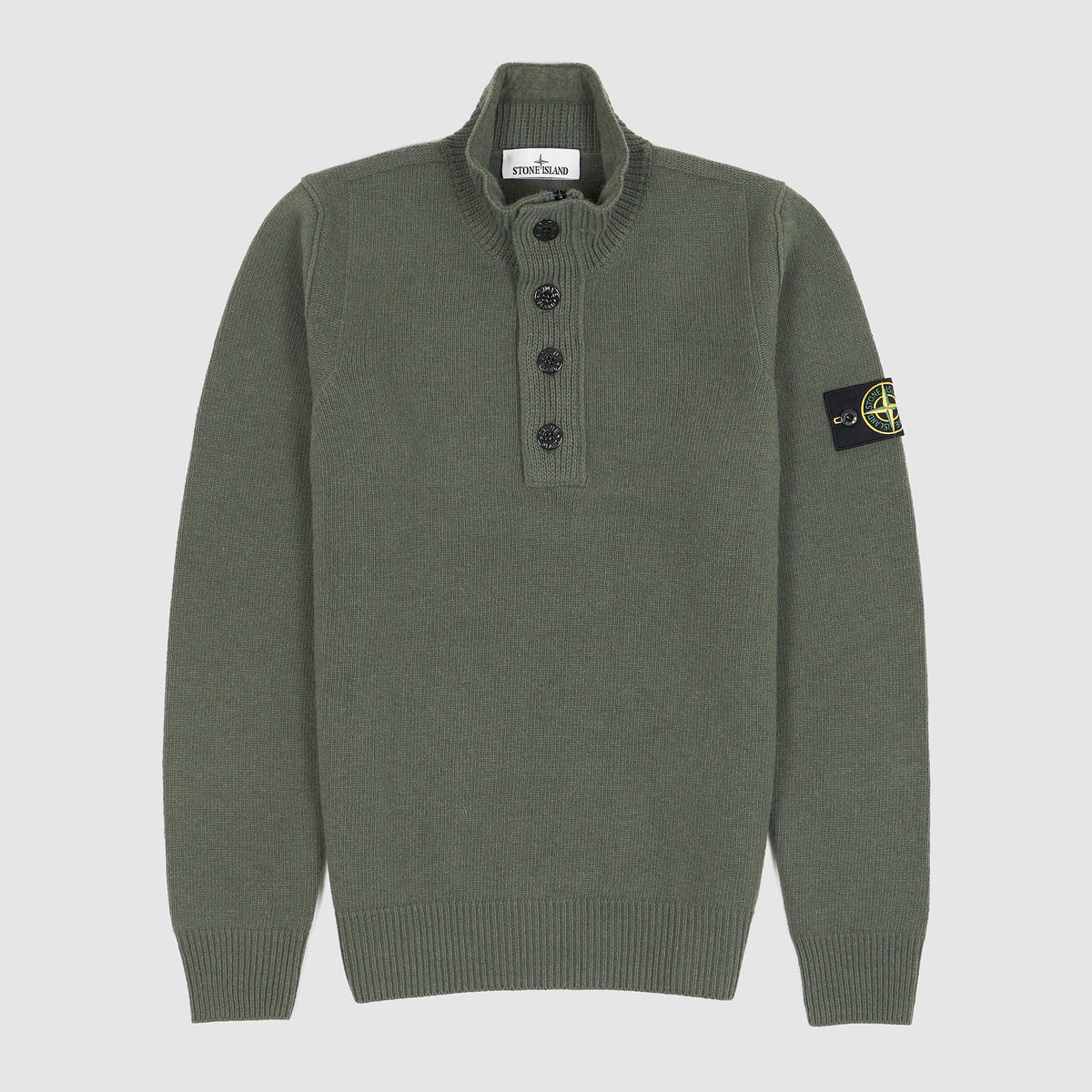 Stone Island Buttoned Half Zip Pullover
