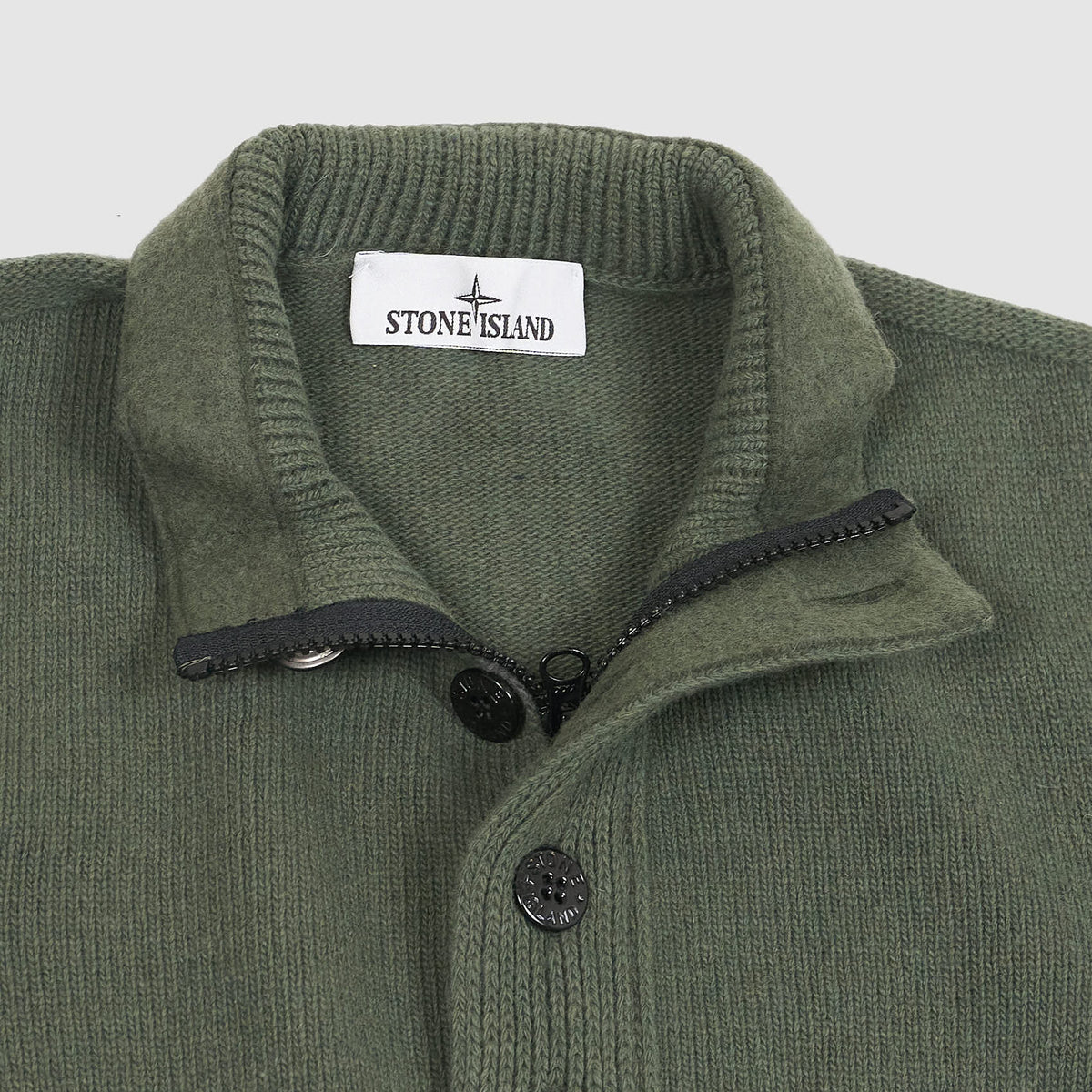 Stone Island Buttoned Half Zip Pullover