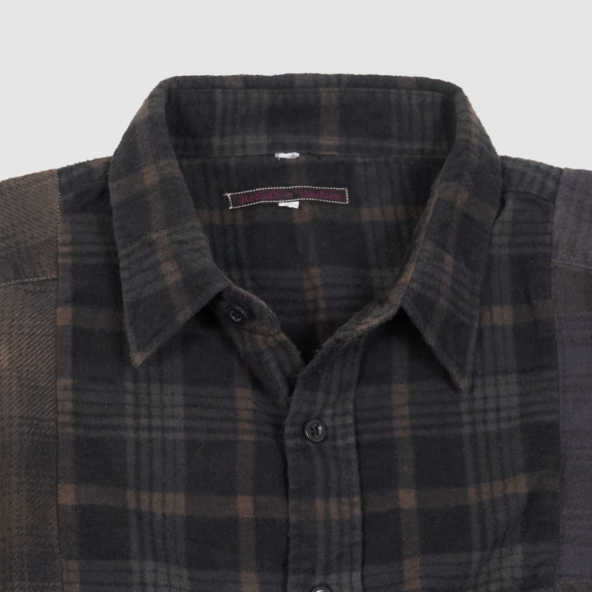 Needles Japan Rebuild 7-Cuts Plaid Flannel Shirt Unisex - DeeCee style