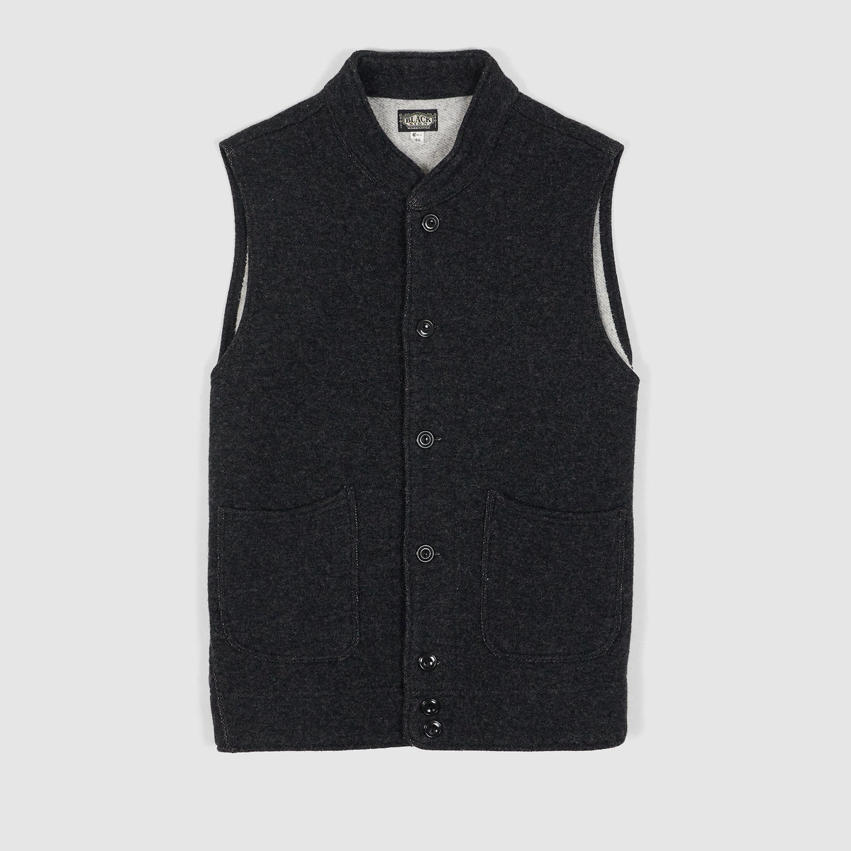 Black Sign Sweater Jersey Vest