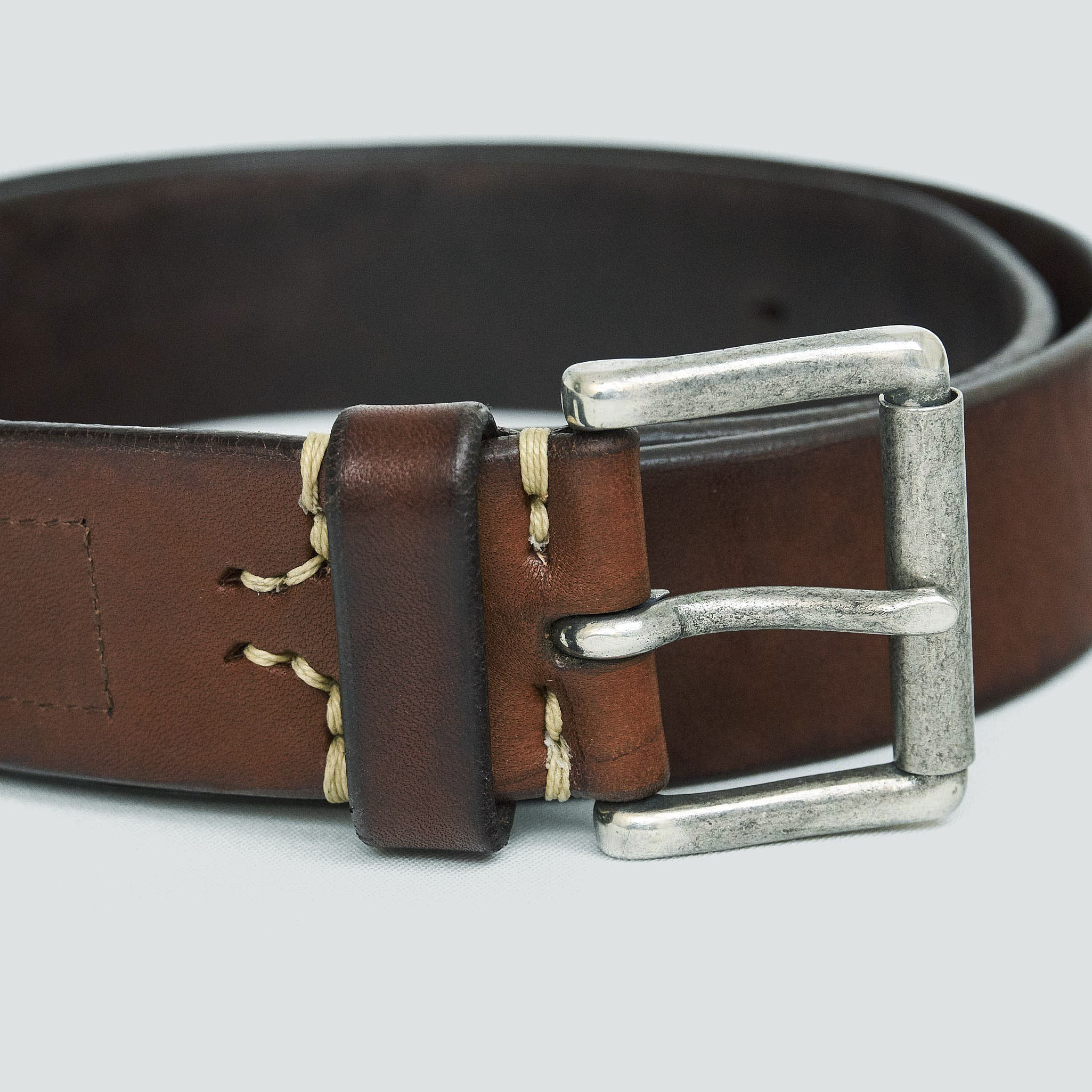 Vintage Works Classic Belt with Roller Buckle - DeeCee style