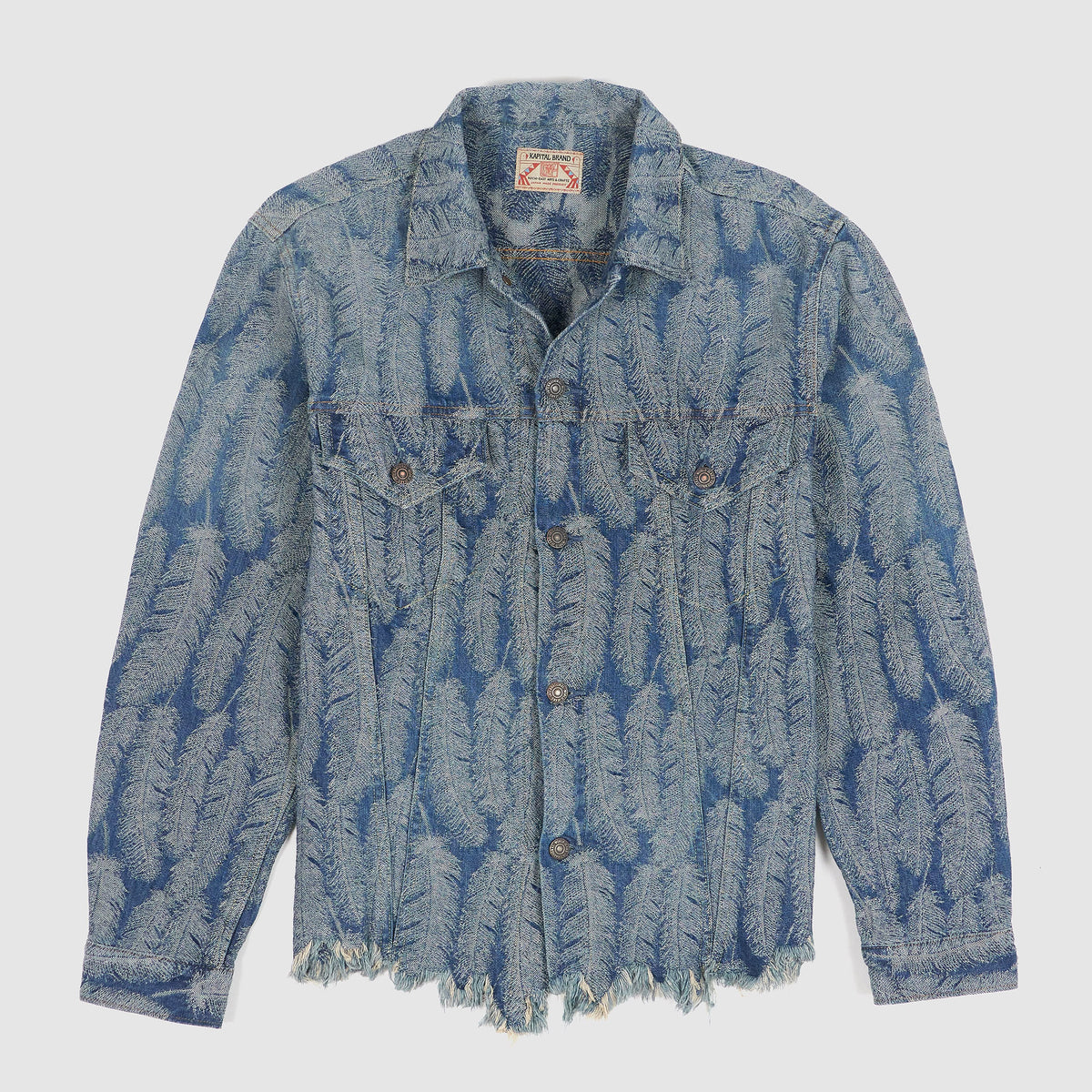 Kapital Feather Jaquard Woven Indigo Type 3 Jacket