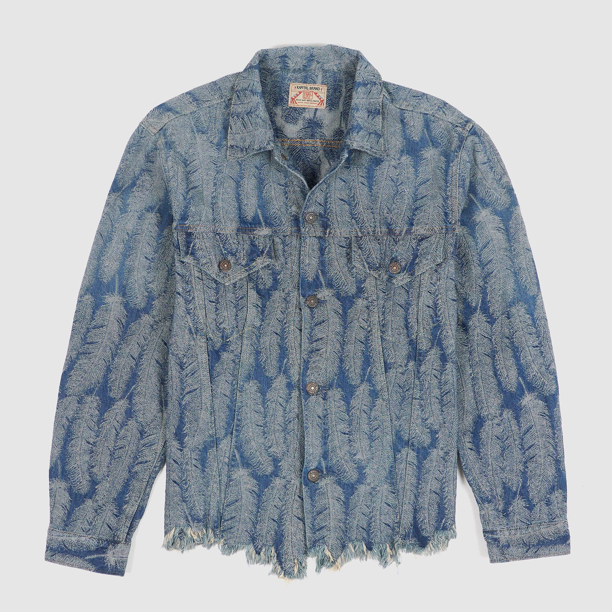 Kapital Feather Jaquard Woven Indigo Type 3 Jacket - DeeCee style