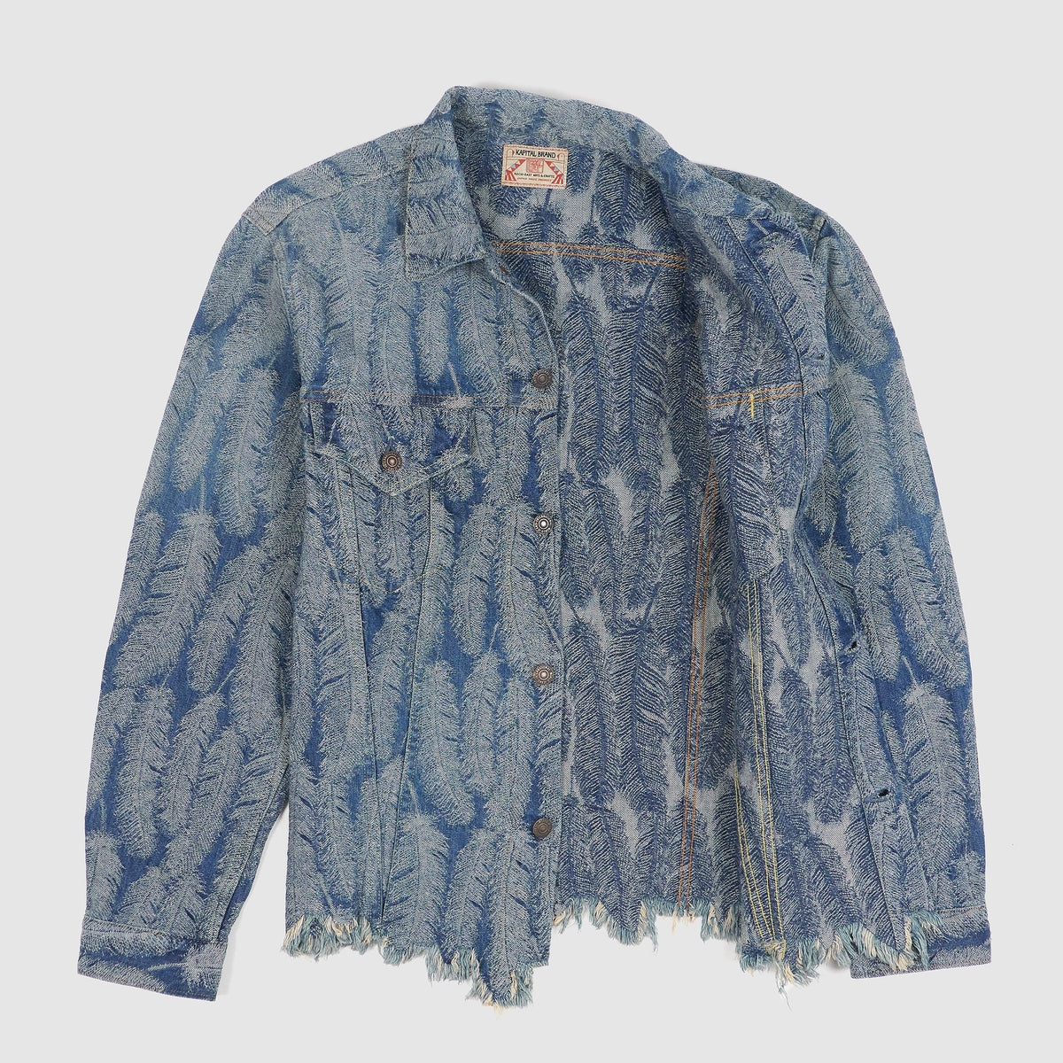 Kapital Feather Jaquard Woven Indigo Type 3 Jacket