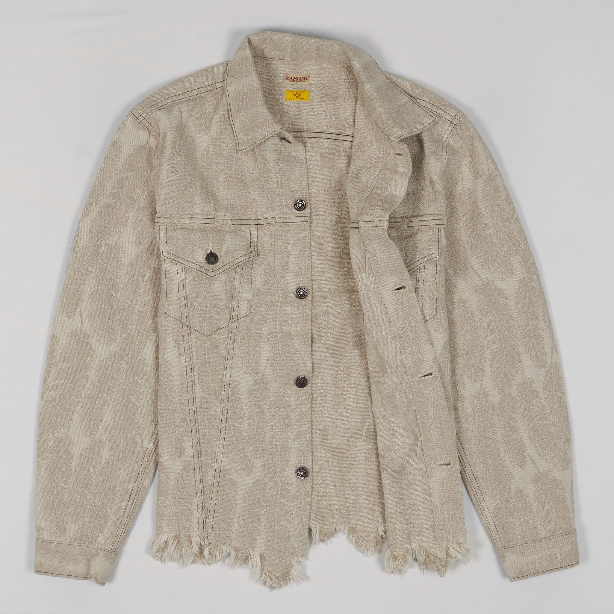 【送料無料】KAPITAL キャピタル Feather Denim ジャケット Kapital Feather Jaquard Woven Indigo Type 3 Jacket - DeeCee