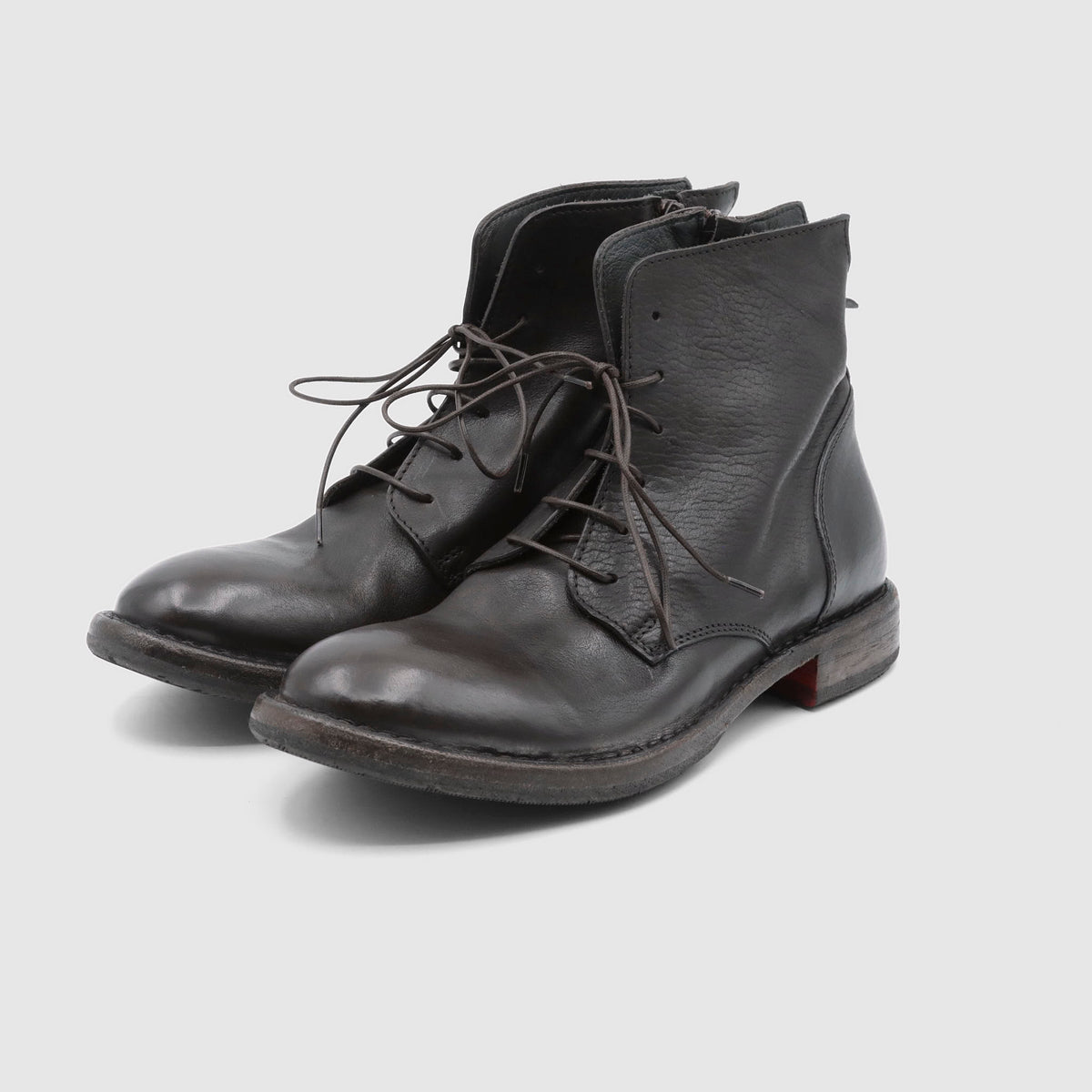 Moma Ladies Tronchetto Rubber Sole Boots