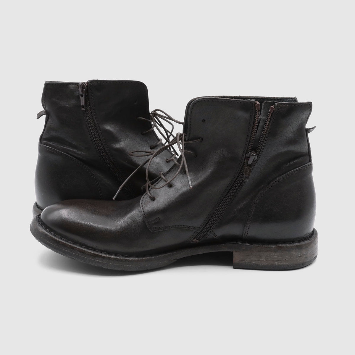 Moma Ladies Tronchetto Rubber Sole Boots