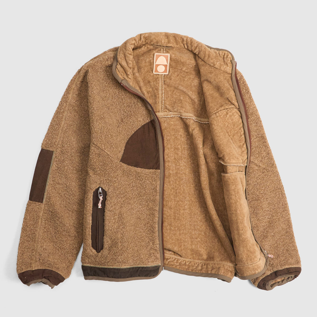 Cottle Natural Organic Fox Fiber Cotton Yak Wool Sunset Pile Fleece Jacket