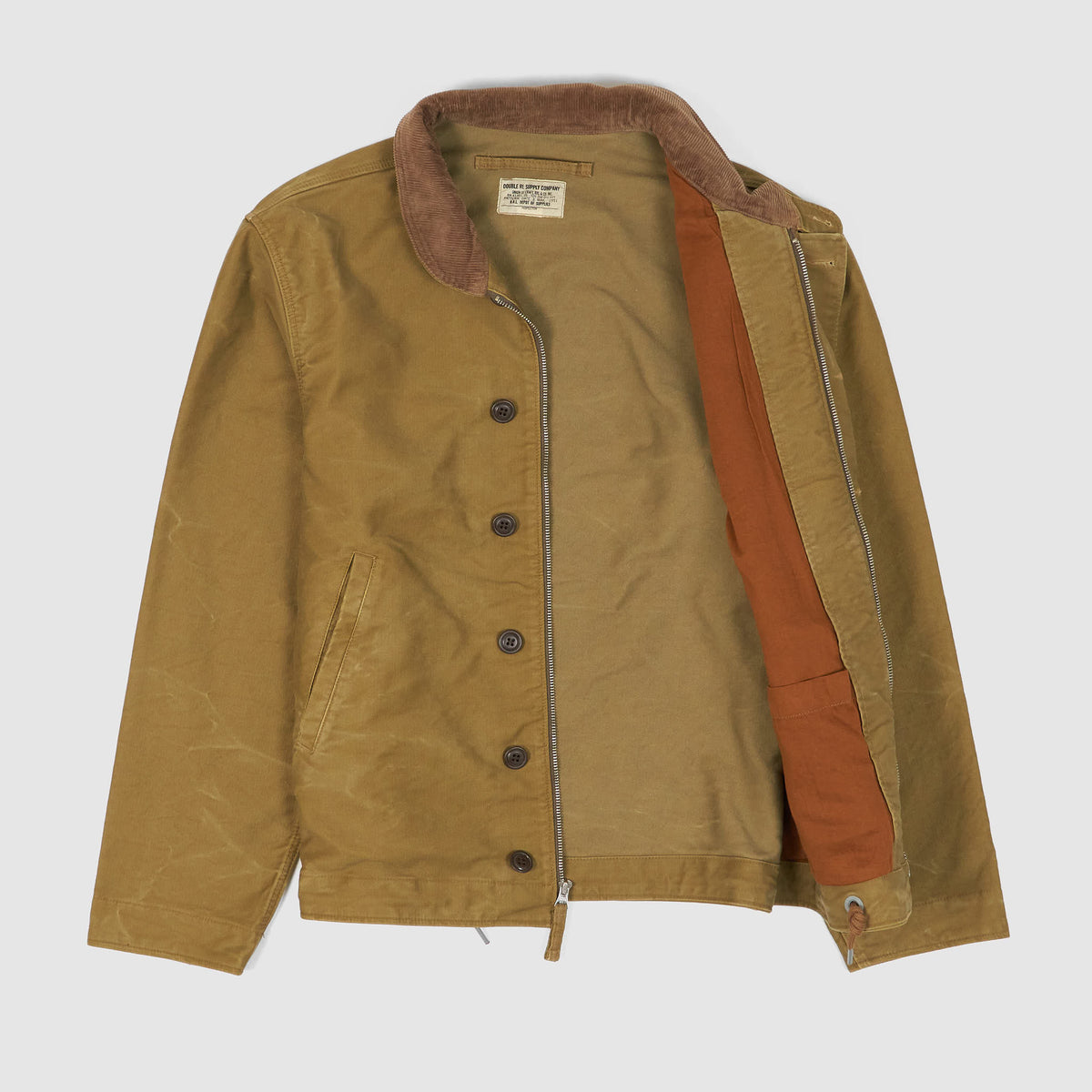 Double RL Type N-1 Deck Jacket With Cord Collar