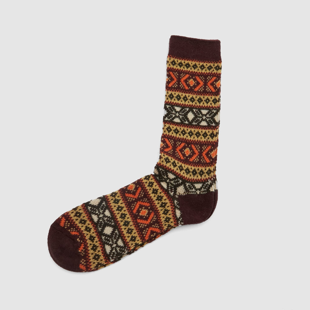 Anonymous Ism Wool Jacquard Crew Socks