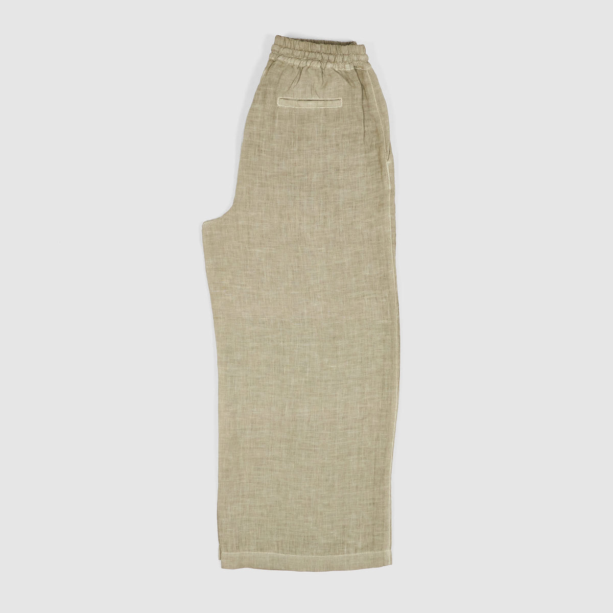 120% Lino Ladies Wide Cut Linen Easy  Pants