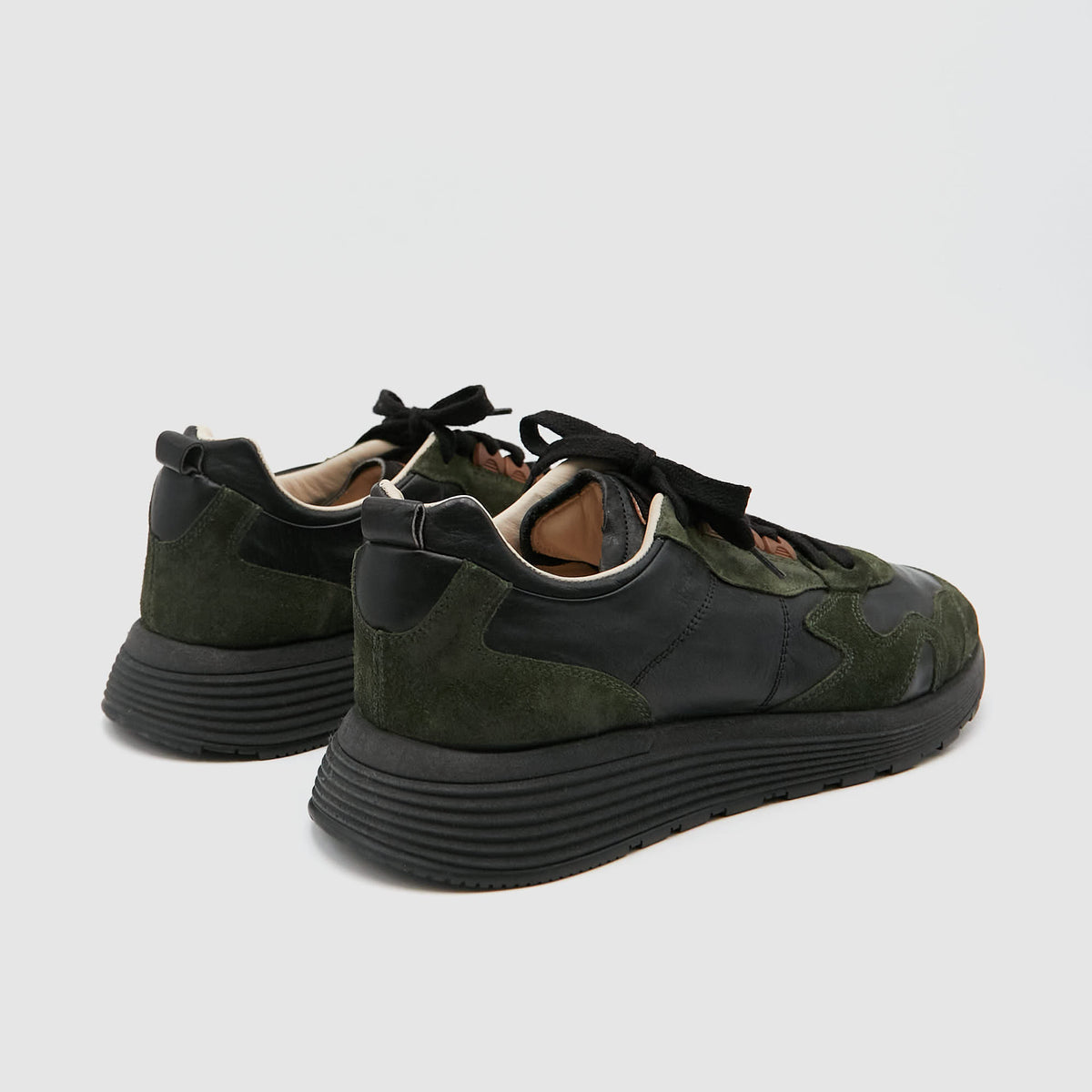 Moma Allaciata Comfort Sneaker Waxed Cotton/ Leather