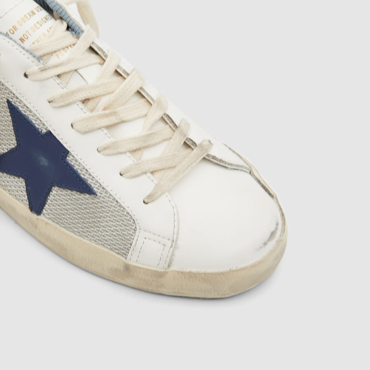 Golden Goose Super Star Light Silver Blue White Sneakers