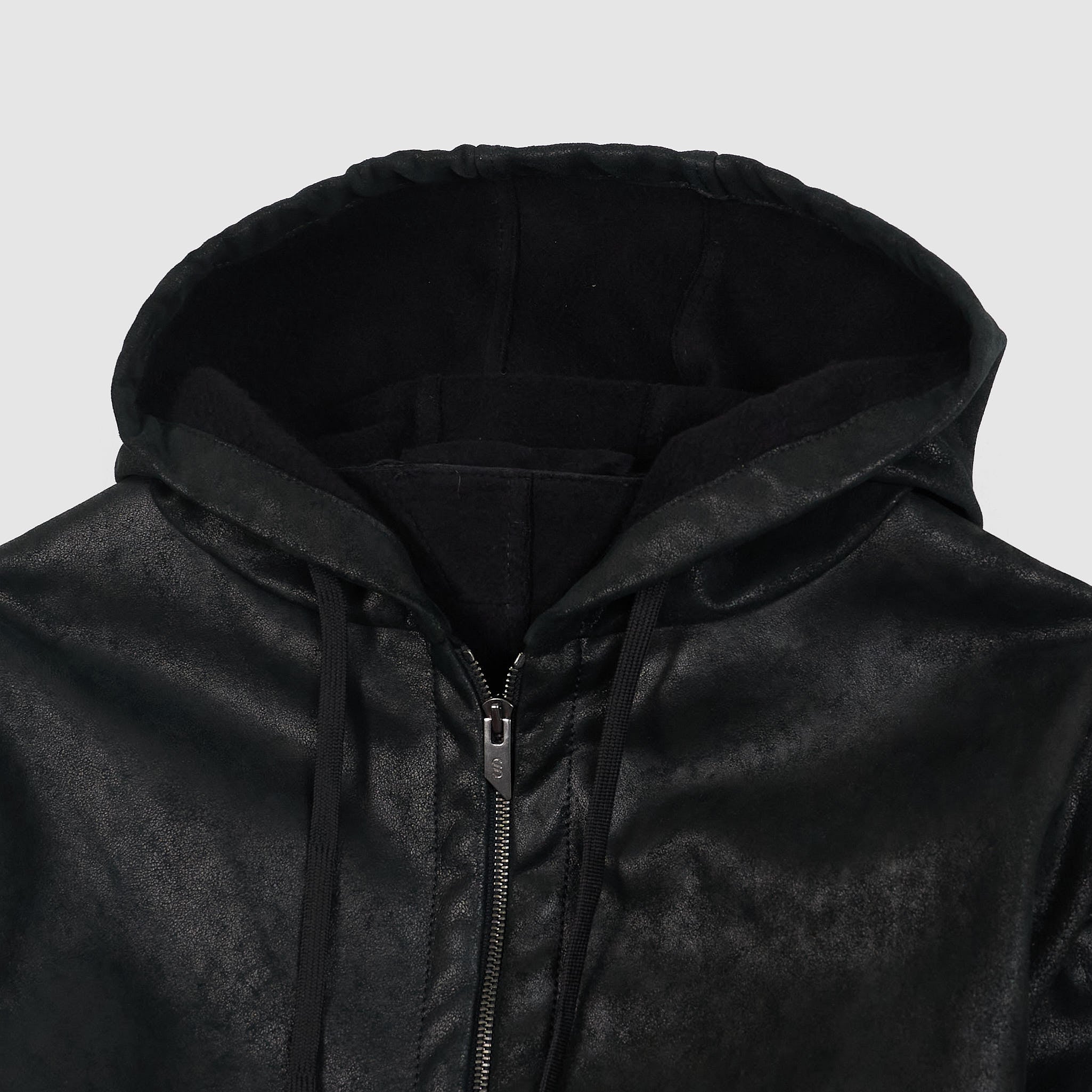 Salvatore Santoro Leather Hoodie DeeCee style