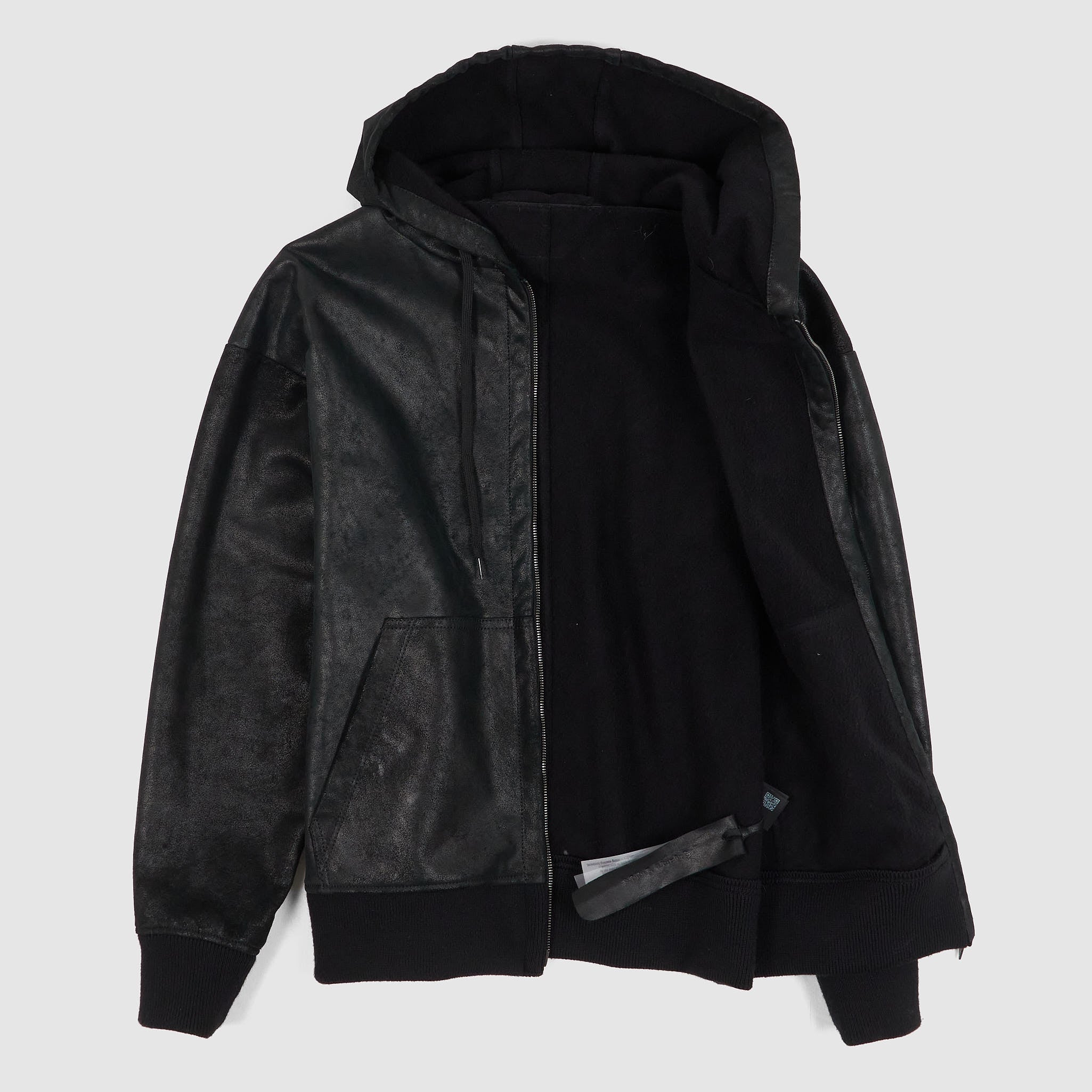 Salvatore Santoro Leather Hoodie - DeeCee style