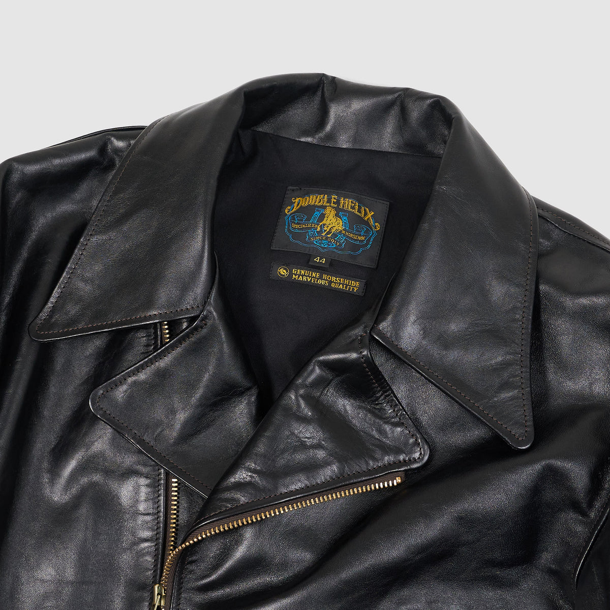 Double Helix D-Pocket Frisco Horsehide  Leather Jacket