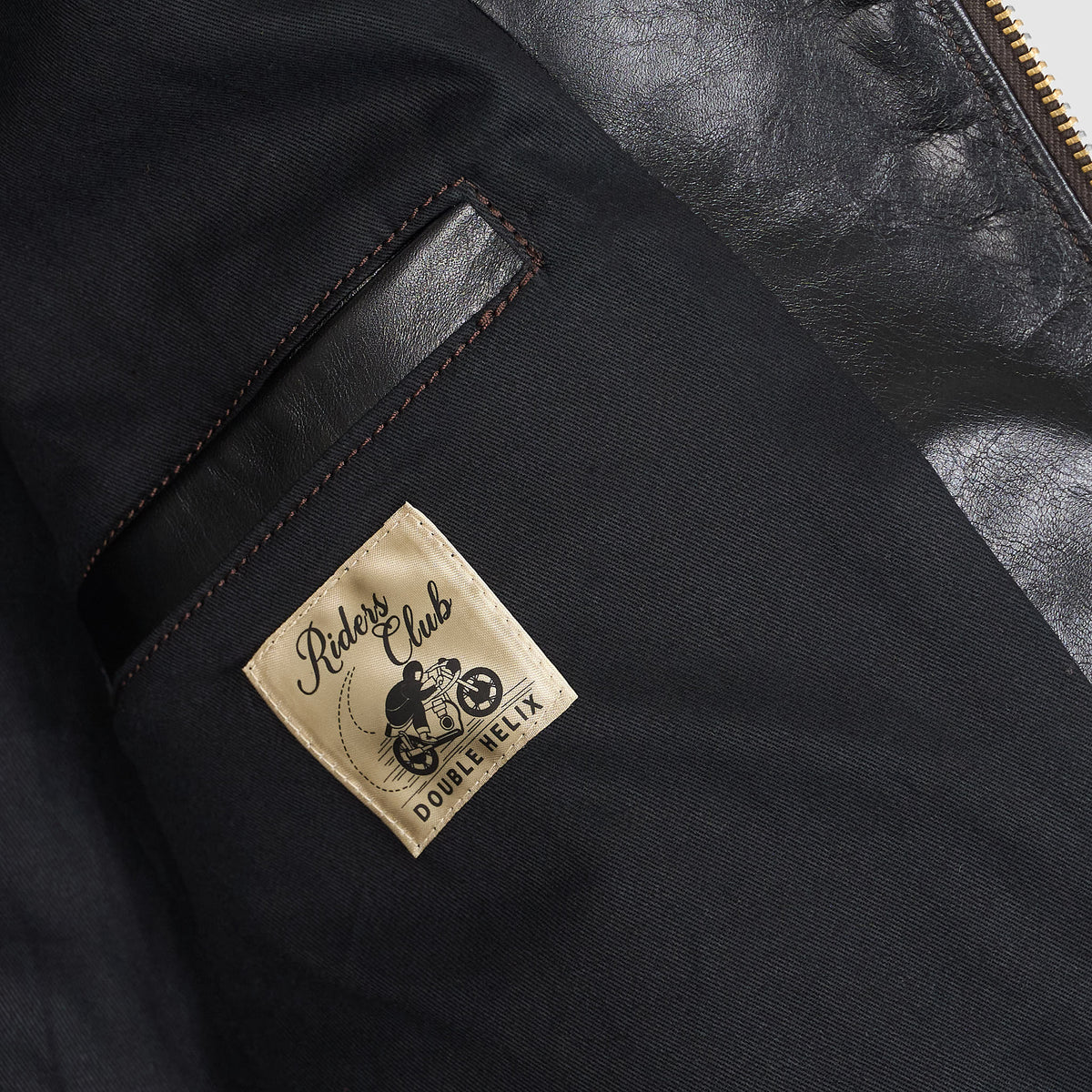 Double Helix D-Pocket Frisco Horsehide  Leather Jacket